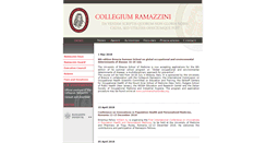 Desktop Screenshot of collegiumramazzini.org