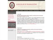 Tablet Screenshot of collegiumramazzini.org